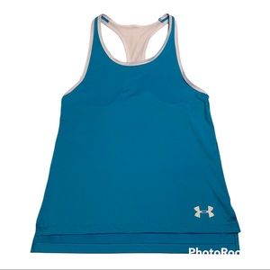 😎 Under Armor Tank - Blue and White.